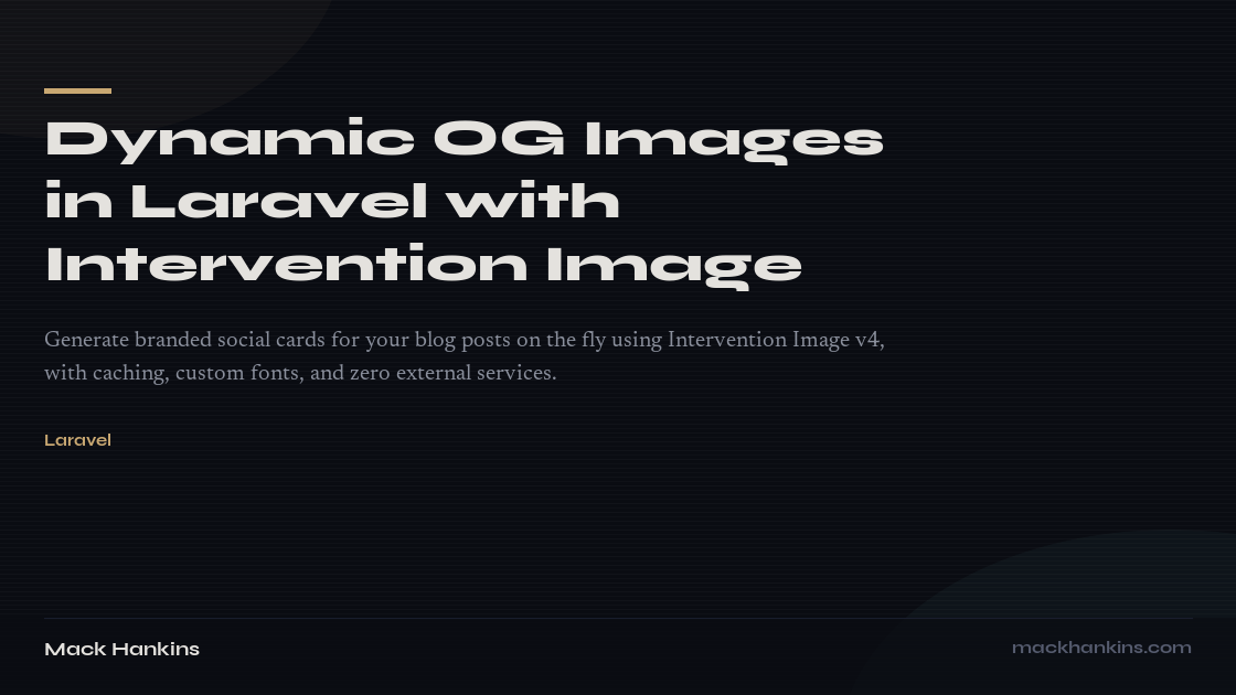 Dynamic OG Images in Laravel with Intervention Image